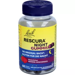 BACHBLÜTEN Original Rescura Night Gummis Beere, 60 St
