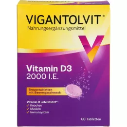 VIGANTOLVIT 2000 I.E. Vitamin D3 Brausetabletten, 60 St