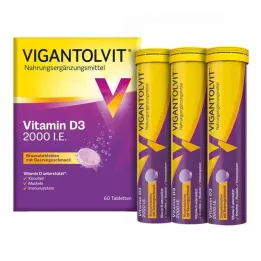 VIGANTOLVIT 2000 I.E. Vitamin D3 Brausetabletten, 60 St