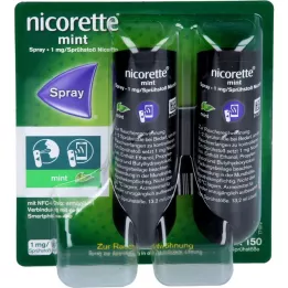 NICORETTE Mint Spray 1 mg/Sprühstoß NFC, 2 St
