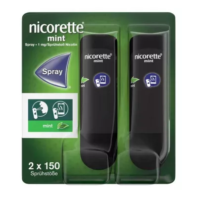 nicorette Mint Spray mit 1 mg Nikotin pro Sprühstoß, 2 St