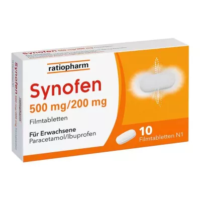 Synofen - mit Ibuprofen und Paracetamol, 10 St Synofen - mit Ibuprofen und Paracetamol, 10 St
