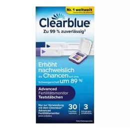 Clearblue Fertilitätsmonitor Teststäbchen 30 + 3, 33 St