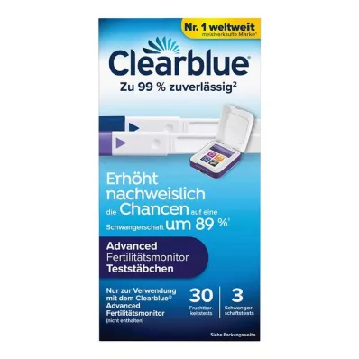 Clearblue Fertilitätsmonitor Teststäbchen 30 + 3, 33 St
