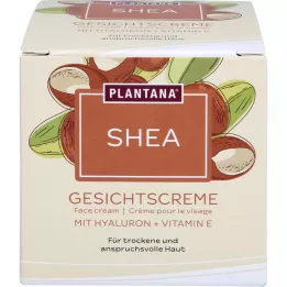 PLANTANA Shea Gesichtscreme Hyaluron &amp; Vitamin-E, 50 ml
