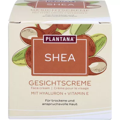 PLANTANA Shea Gesichtscreme Hyaluron &amp; Vitamin-E, 50 ml