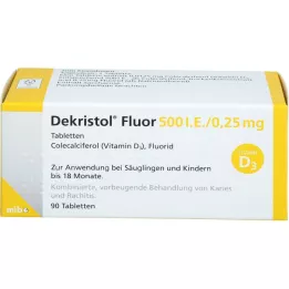 DEKRISTOL Fluor 500 I.E./0,25 mg Tabletten, 90 St
