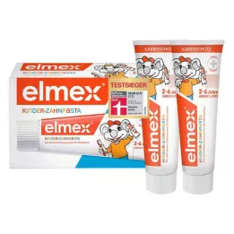 ELMEX Kinderzahnpasta 2-6 Jahre Duo Pack, 2X50 ml
