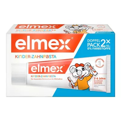 Elmex Kinderzahnpasta 2 - 6 Jahre Duo Pack, 2X50 ml