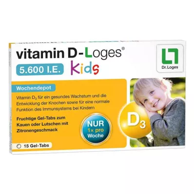 VITAMIN D-LOGES 5.600 I.E. Kids Kautabletten, 15 St