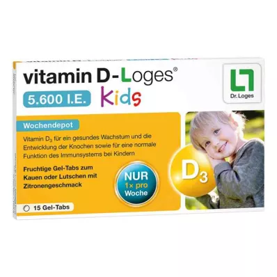 vitamin D-Loges 5.600 internationale Einheiten Kids-Wochendepot (15 stk)
