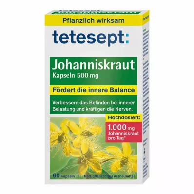 Tetesept Johanniskraut 500 mg Kapseln, 60 St