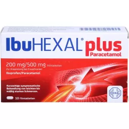 IBUHEXAL plus Paracetamol 200 mg/500 mg Filmtabl., 10 St