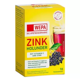 WEPA Zink Holunder+Vit.C+Zink zuckerfrei Pulver, 10X10 g