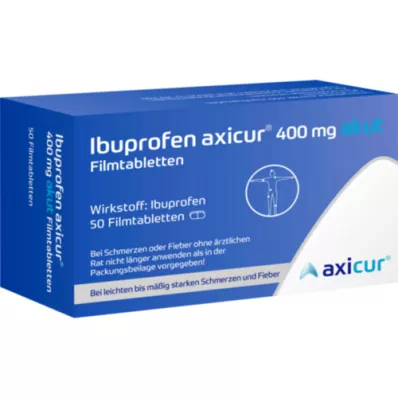 IBUPROFEN axicur 400 mg akut Filmtabletten, 50 St