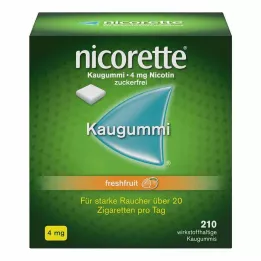 NICORETTE Kaugummi 4 mg freshfruit, 210 St
