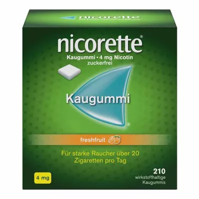 NICORETTE Kaugummi 4 mg freshfruit, 210 St