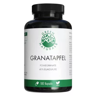 GREEN NATURALS Granatapfel+40% Ellagsäure Kapseln, 180 St