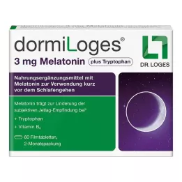 DORMILOGES 3 mg Melatonin plus Tryptophan Filmtab., 60 St