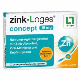 ZINK-LOGES concept 15 mg magensaftres.Tabletten, 30 St