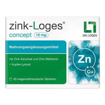 Zink-Loges concept 15 mg magensaftresistent Tabletten, 30 St