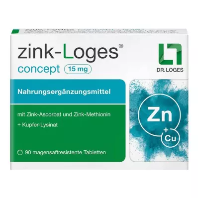Zink-Loges concept 15 mg magensaftresistent Tabletten, 90 St