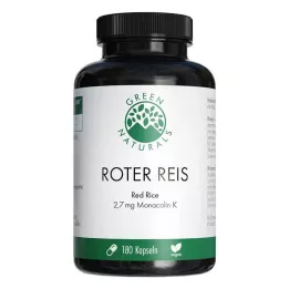 GREEN NATURALS roter Reis Monacolin K vegan Kaps., 180 St