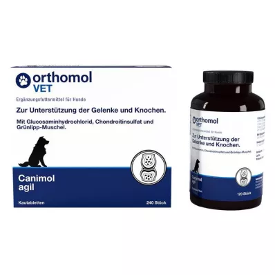 Orthomol Vet Canimol agil Kautabletten für Hunde, 240 St