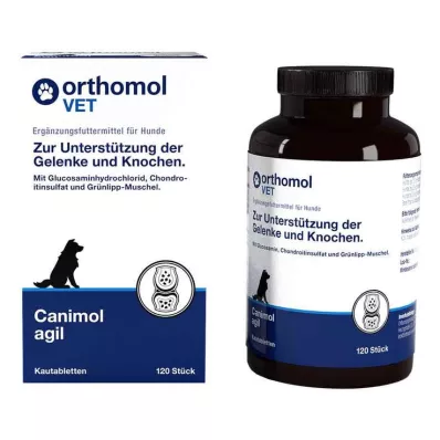 Orthomol Vet Canimol agil Kautabletten für Hunde, 120 St