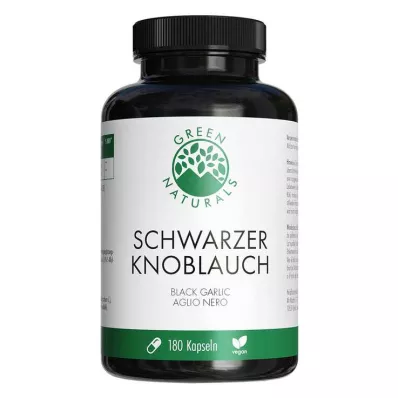 Green Naturals schwarzer Knoblauch 750mg vegan Kps, 180 St